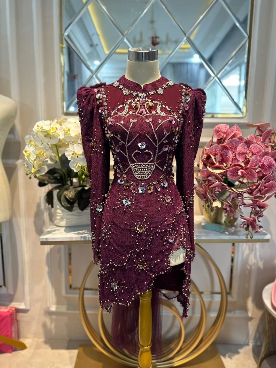 Kebaya Burgundy LD 100