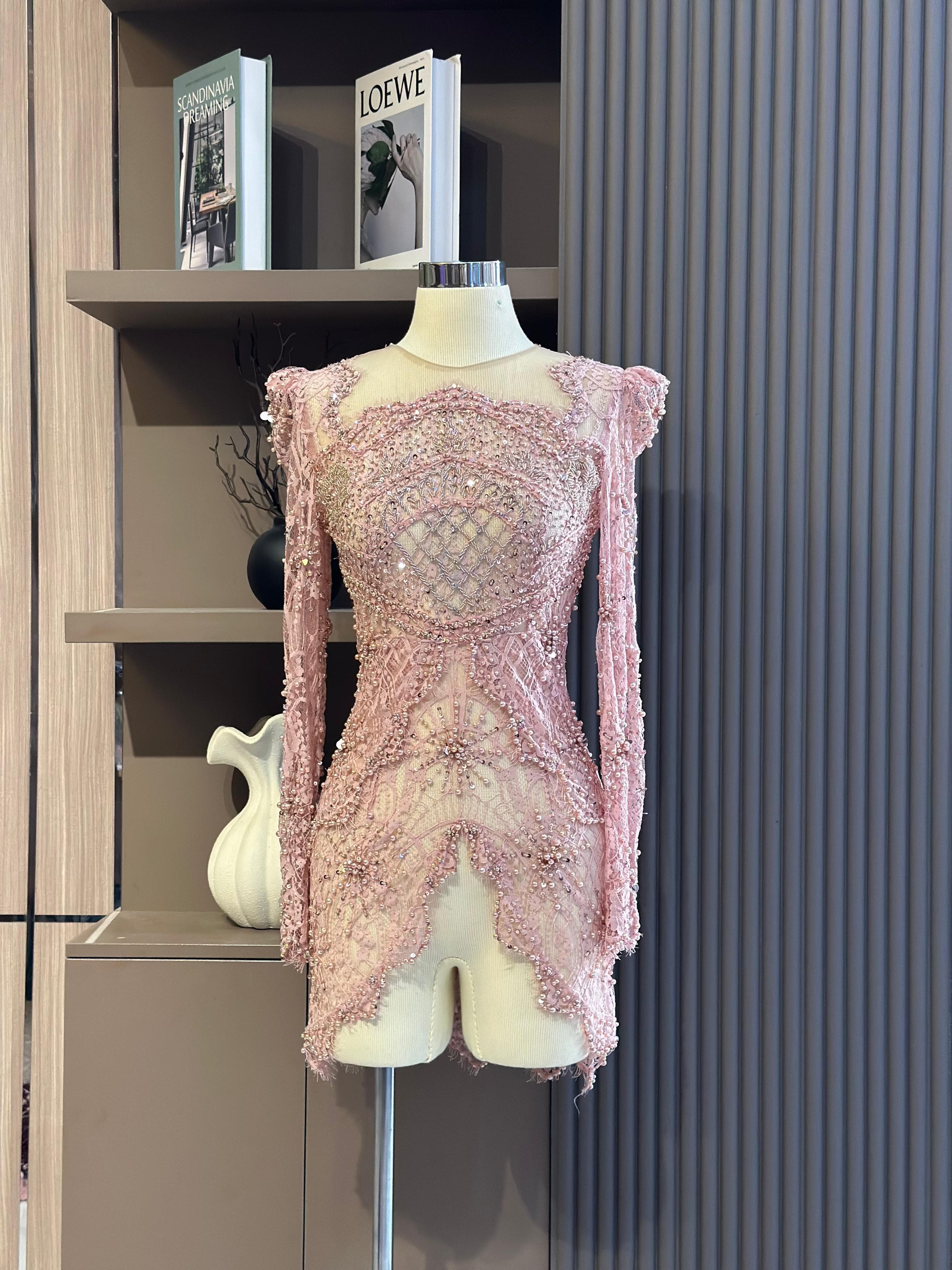 Kebaya rosegold pink 01 non hijab ld 88