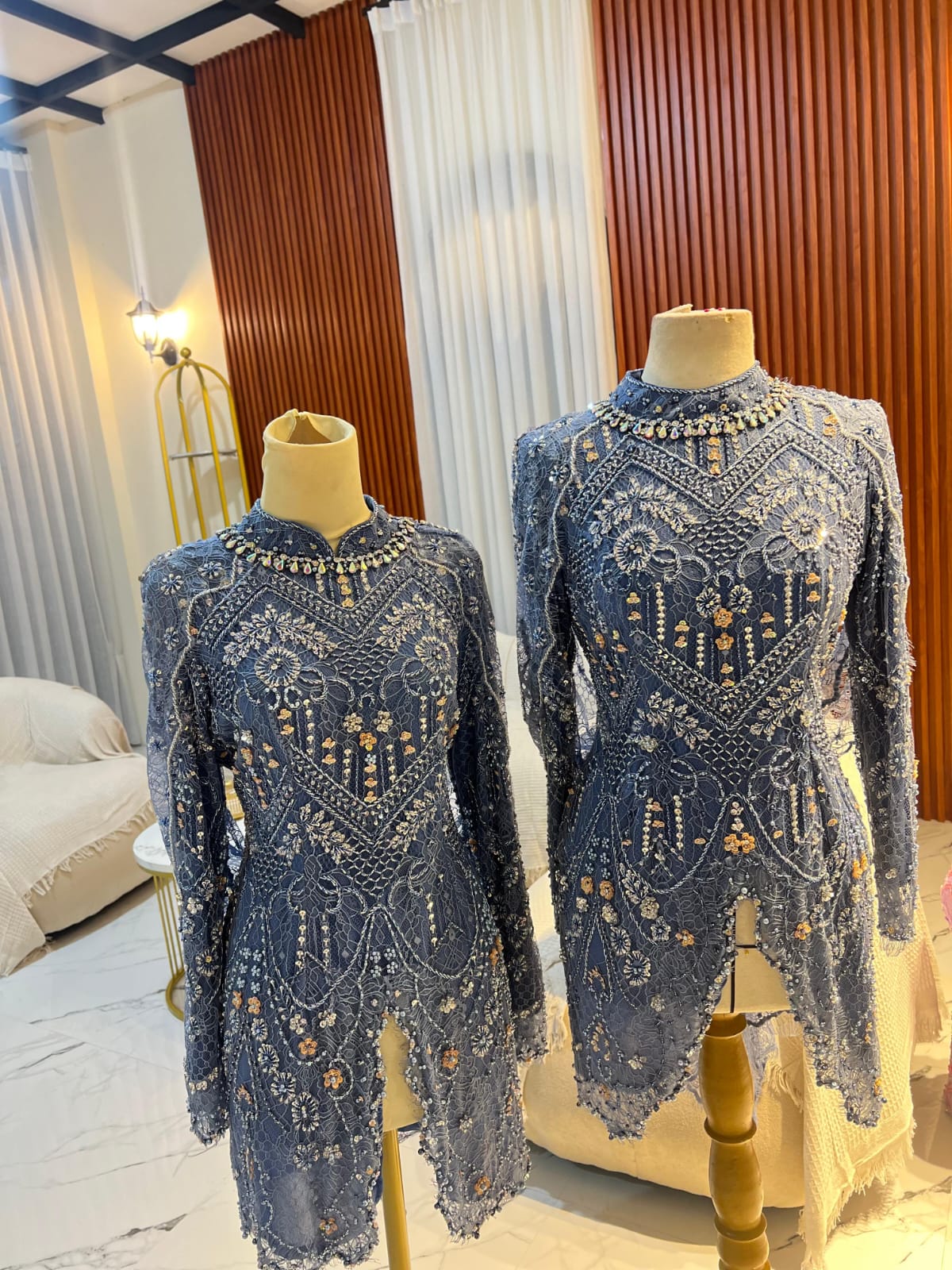 Kebaya denim silver ld 110