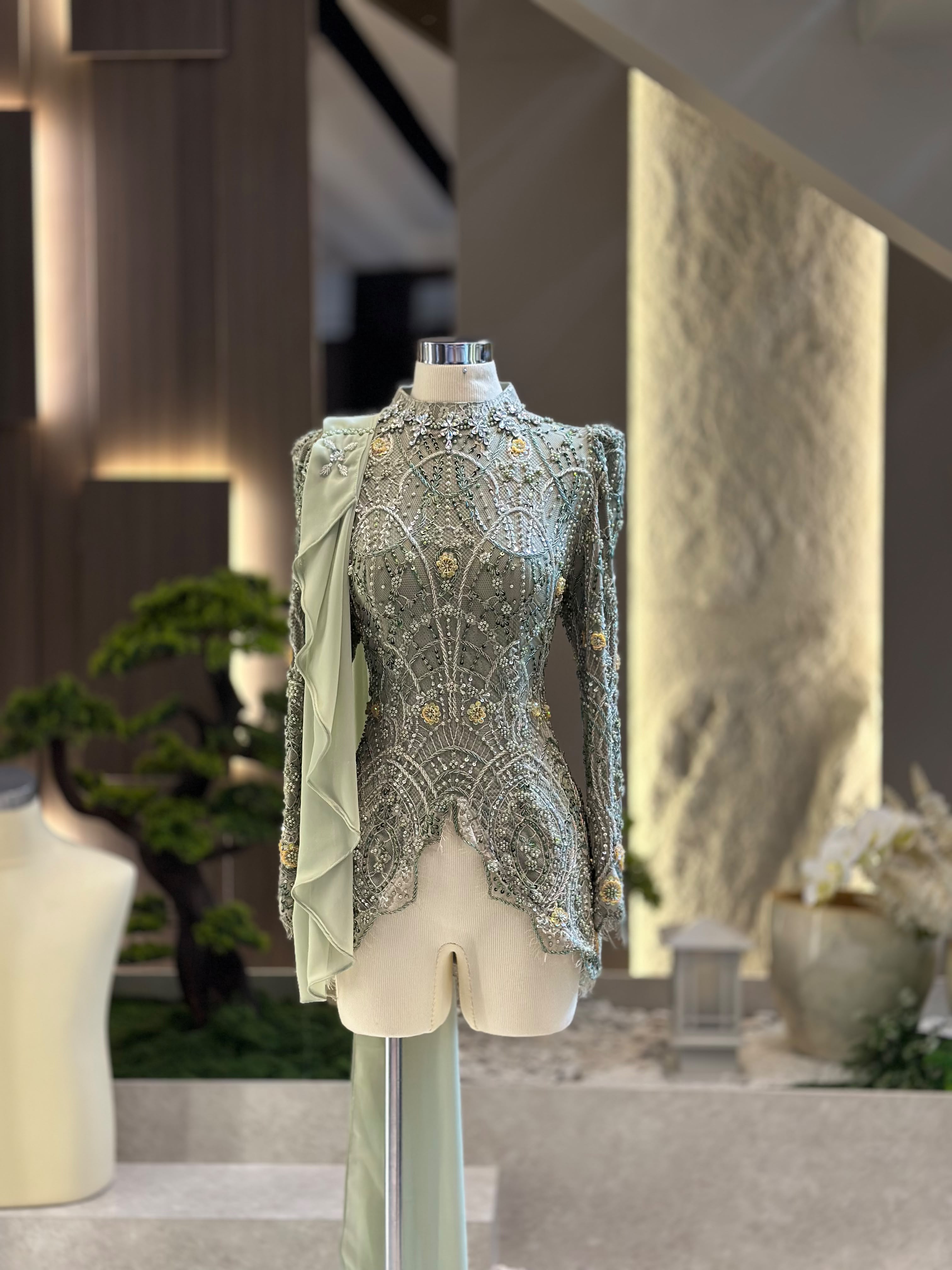 Kebaya Sage Flower 03 ld 110