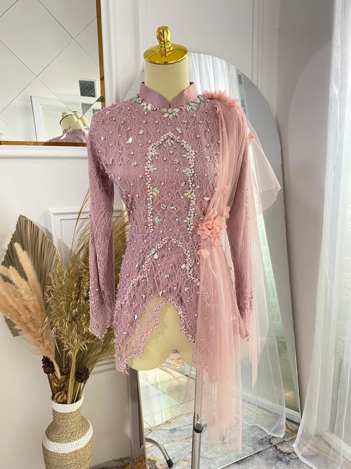 Kebaya Rosegold Pink LD 100