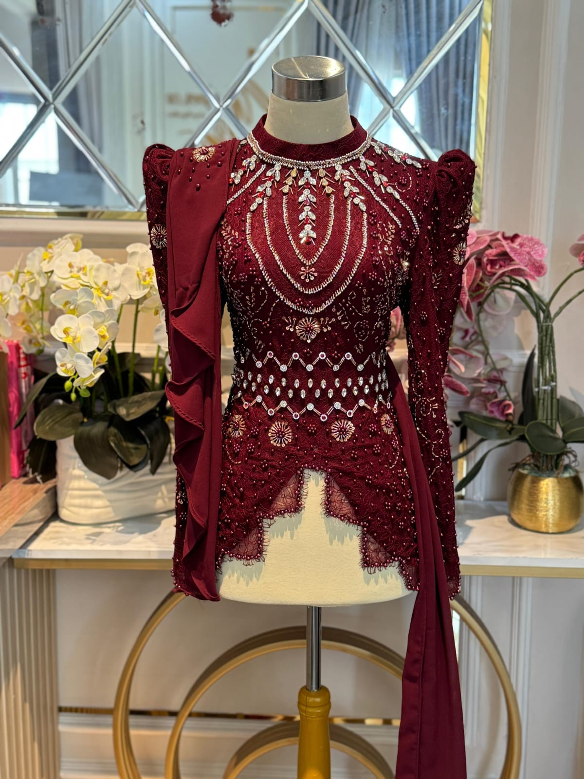 Kebaya Maroon LD 100