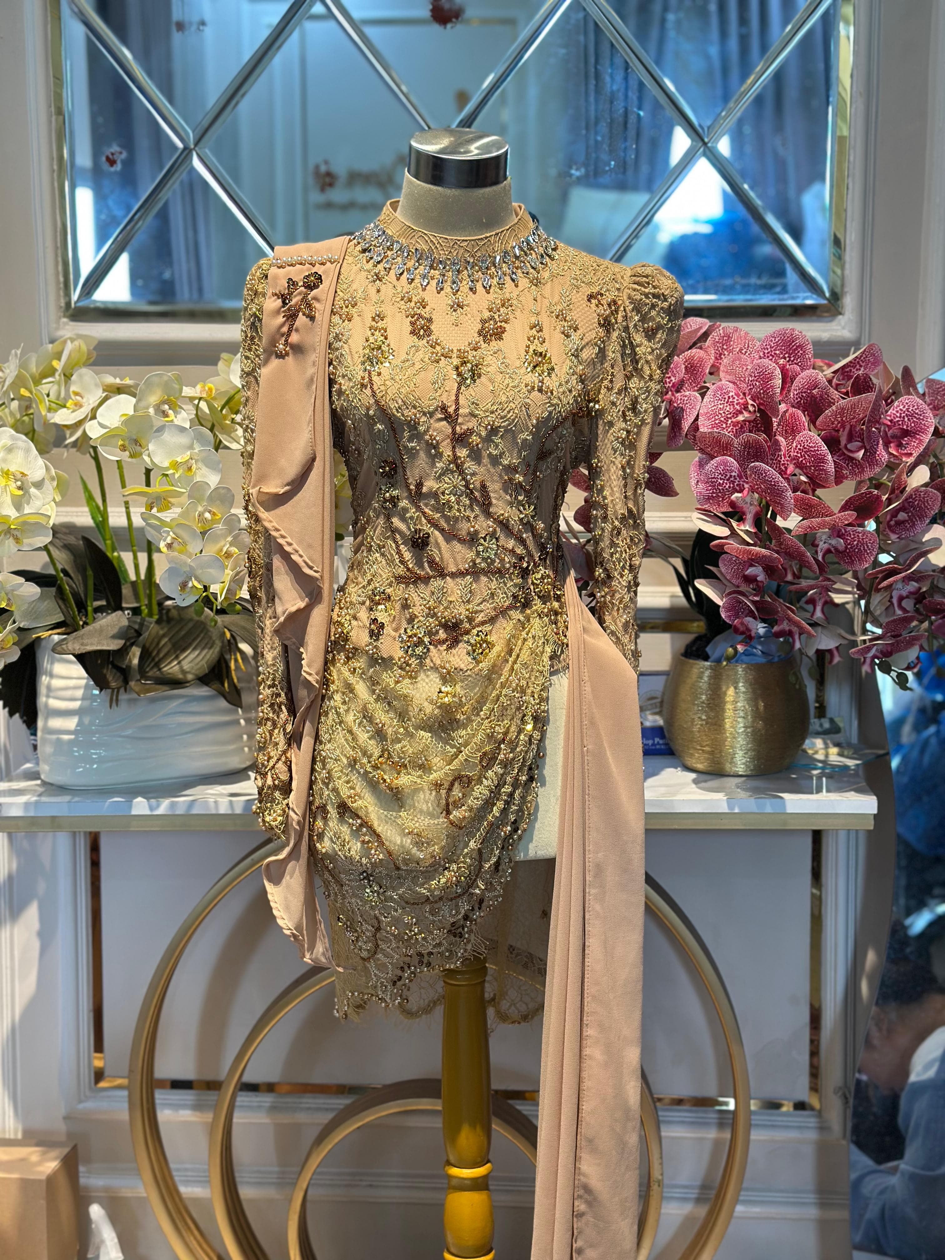 Kebaya champagne ld 100