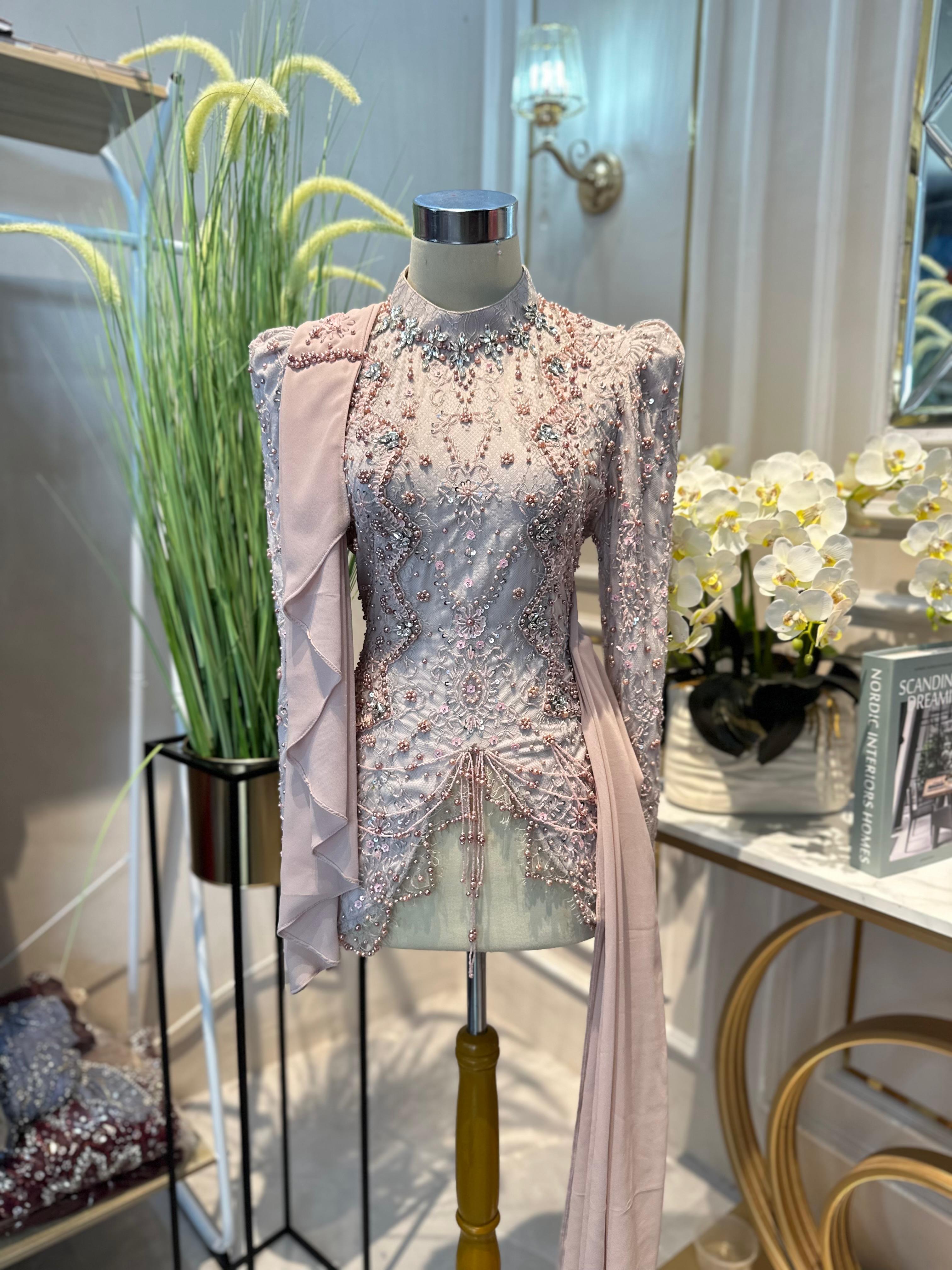 Kebaya nude pink ld 100