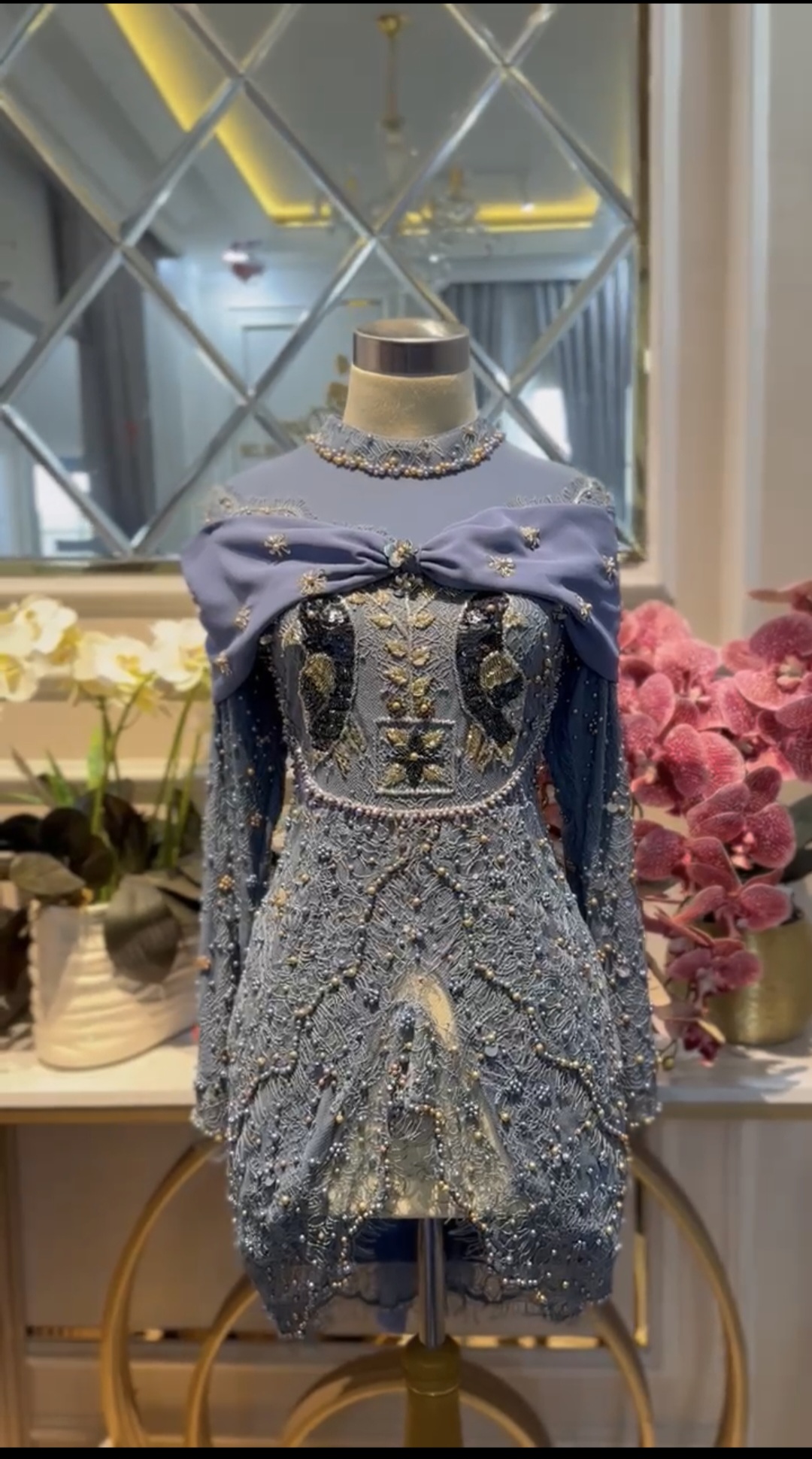 Kebaya denim bird 01 ld 100