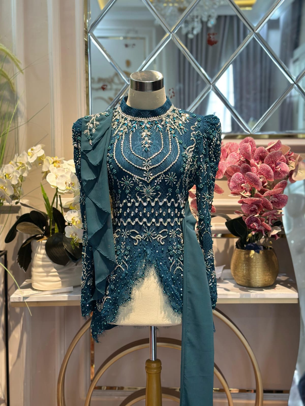 Kebaya Emerald Blue 4 LD 100
