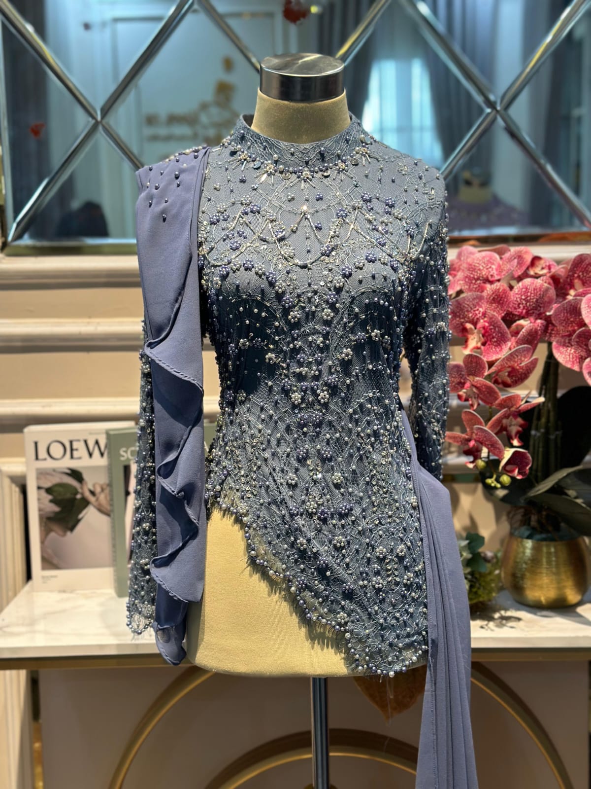 Kebaya Denim Blue LD 110