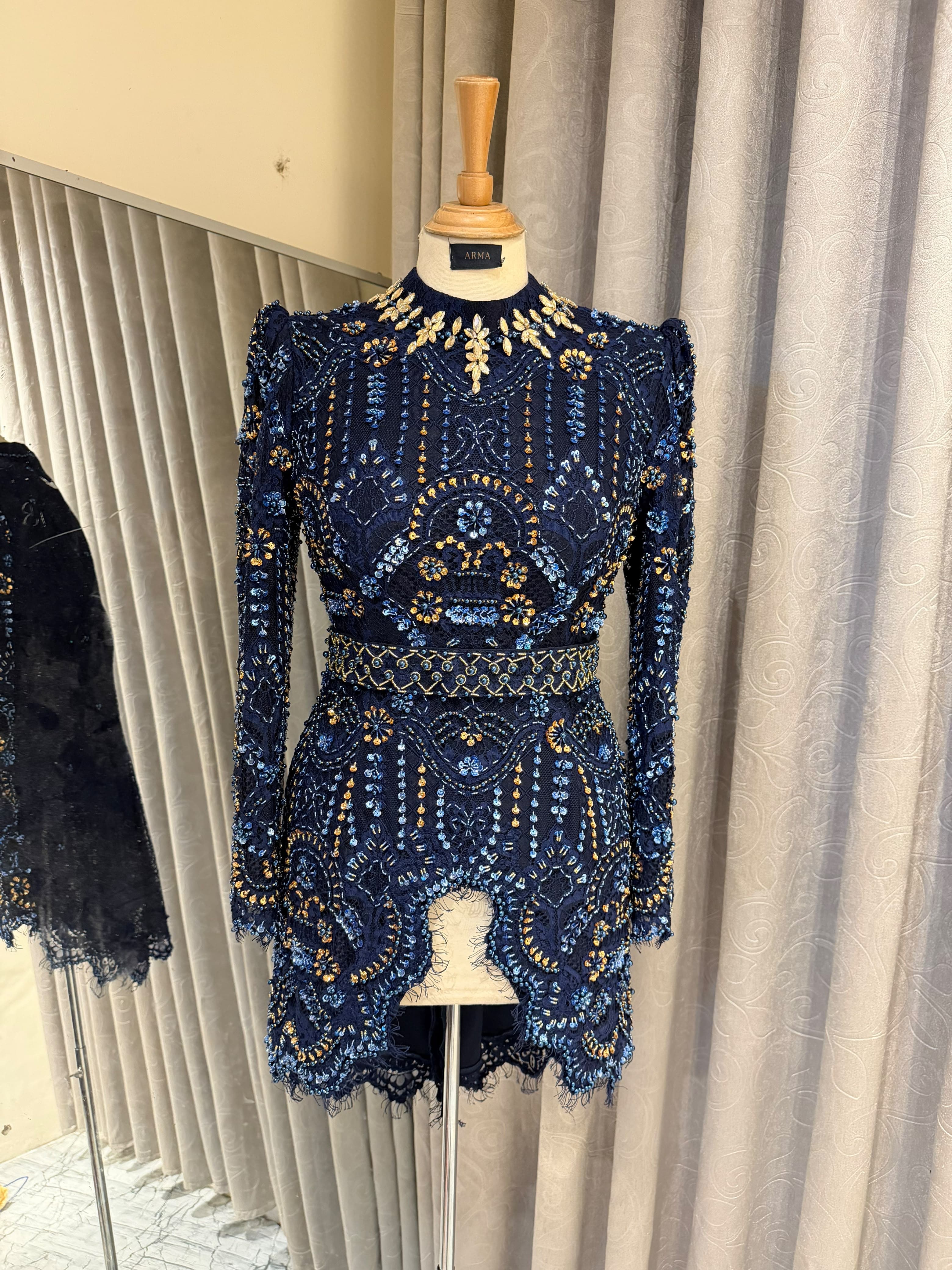 Kebaya Navy Royale ld 110